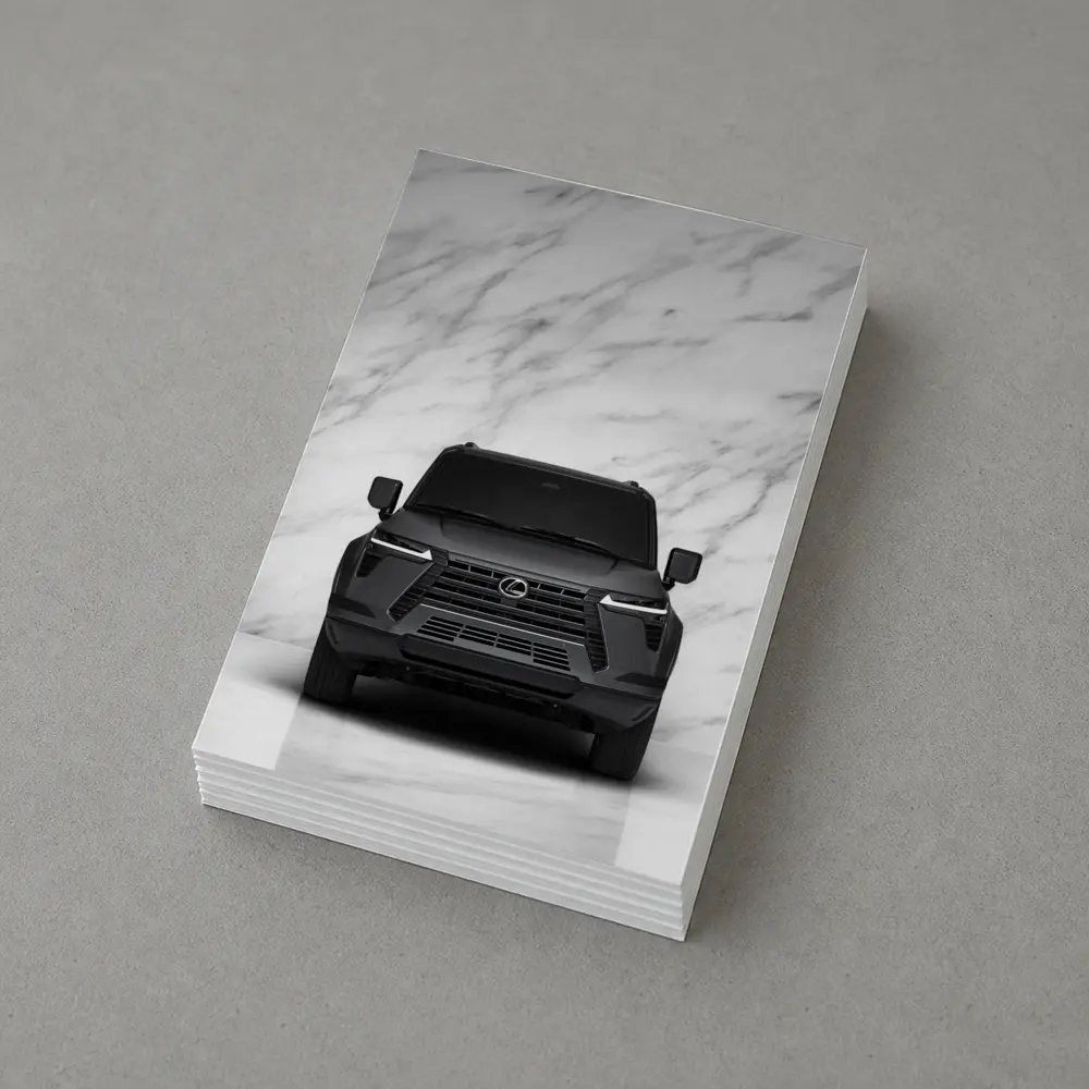 Lexus GX SUV Dark Gray Marble Background – Postcards
