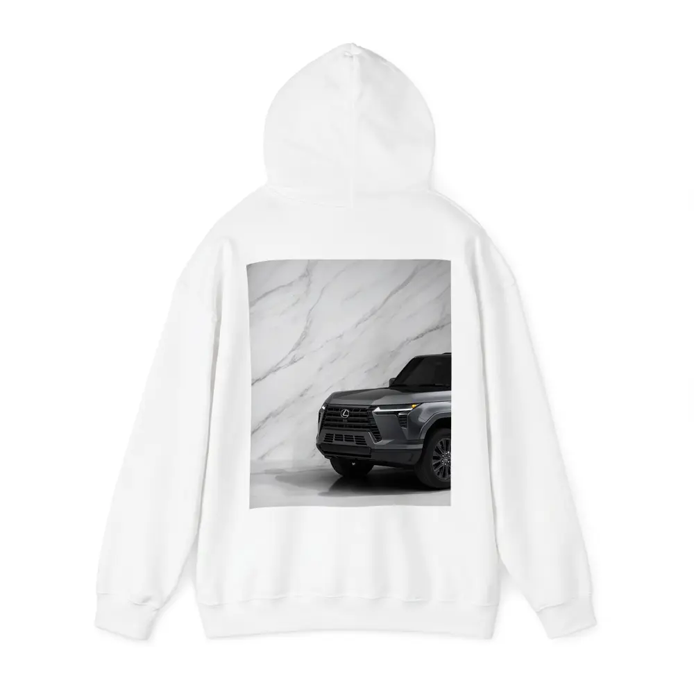 Lexus GX SUV Against White Marble Wall – Hoodies