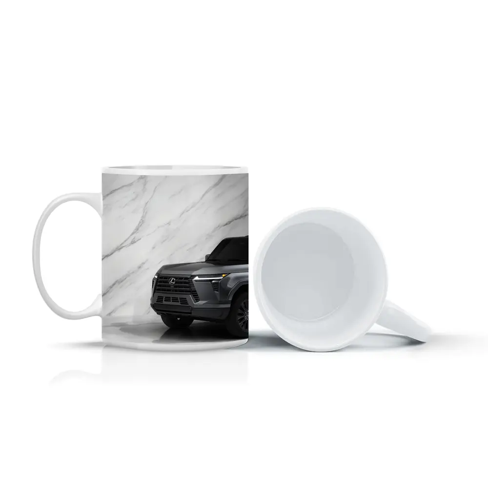 Lexus GX SUV Against White Marble Wall – Mugs