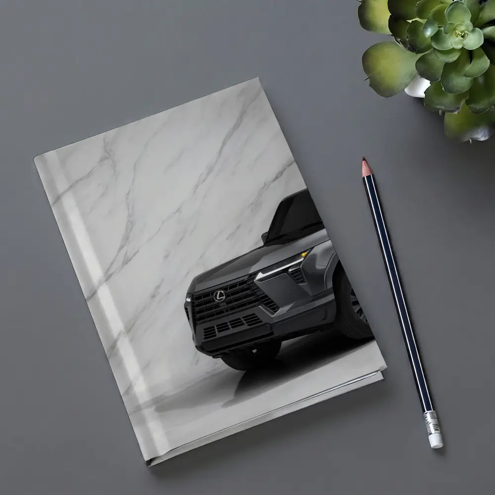 Lexus GX SUV Against White Marble Wall – Notebooks