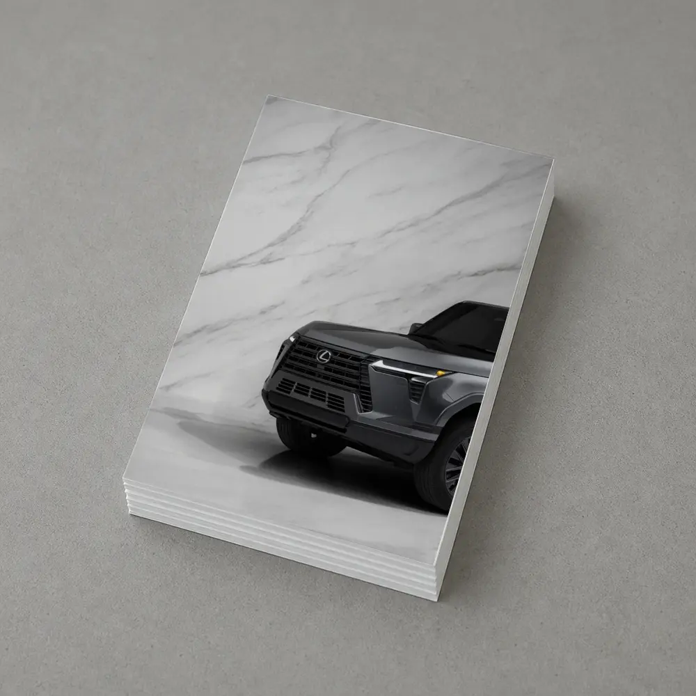 Lexus GX SUV Against White Marble Wall – Postcards