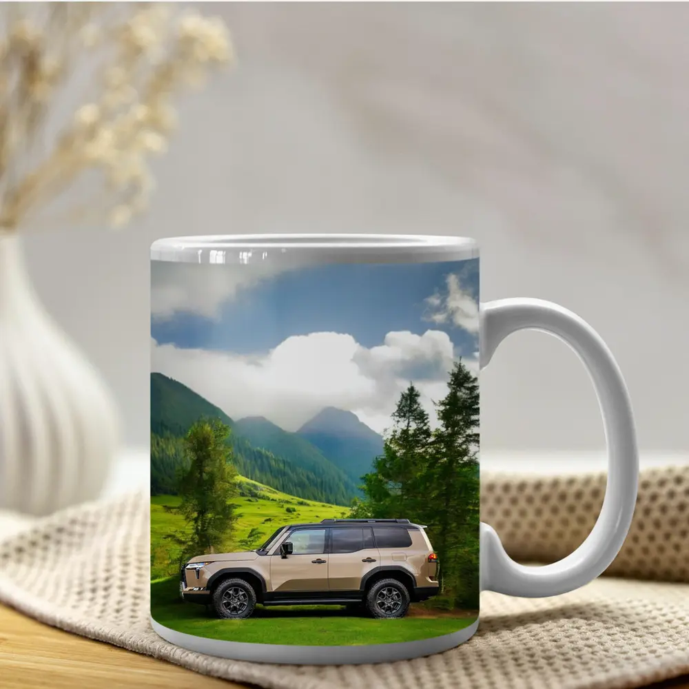 Lexus GX SUV Green Mountain Landscape – Mugs