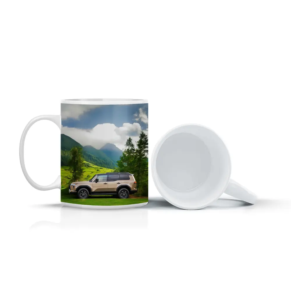 Lexus GX SUV Green Mountain Landscape – Mugs