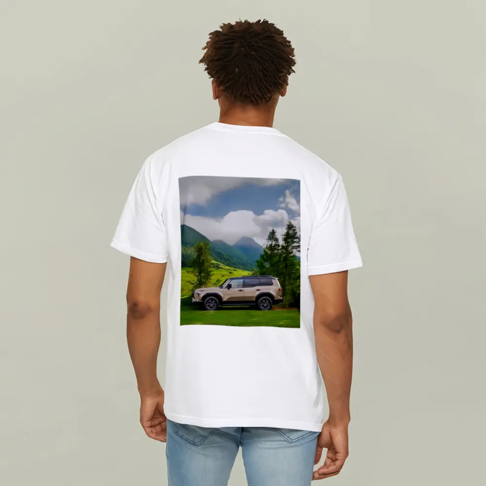 Lexus GX SUV Green Mountain Landscape – T-Shirts