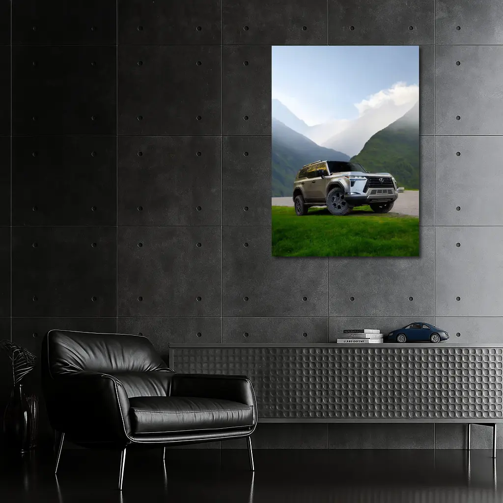 Lexus GX Mountain Valley Green Landscape – Wall Art