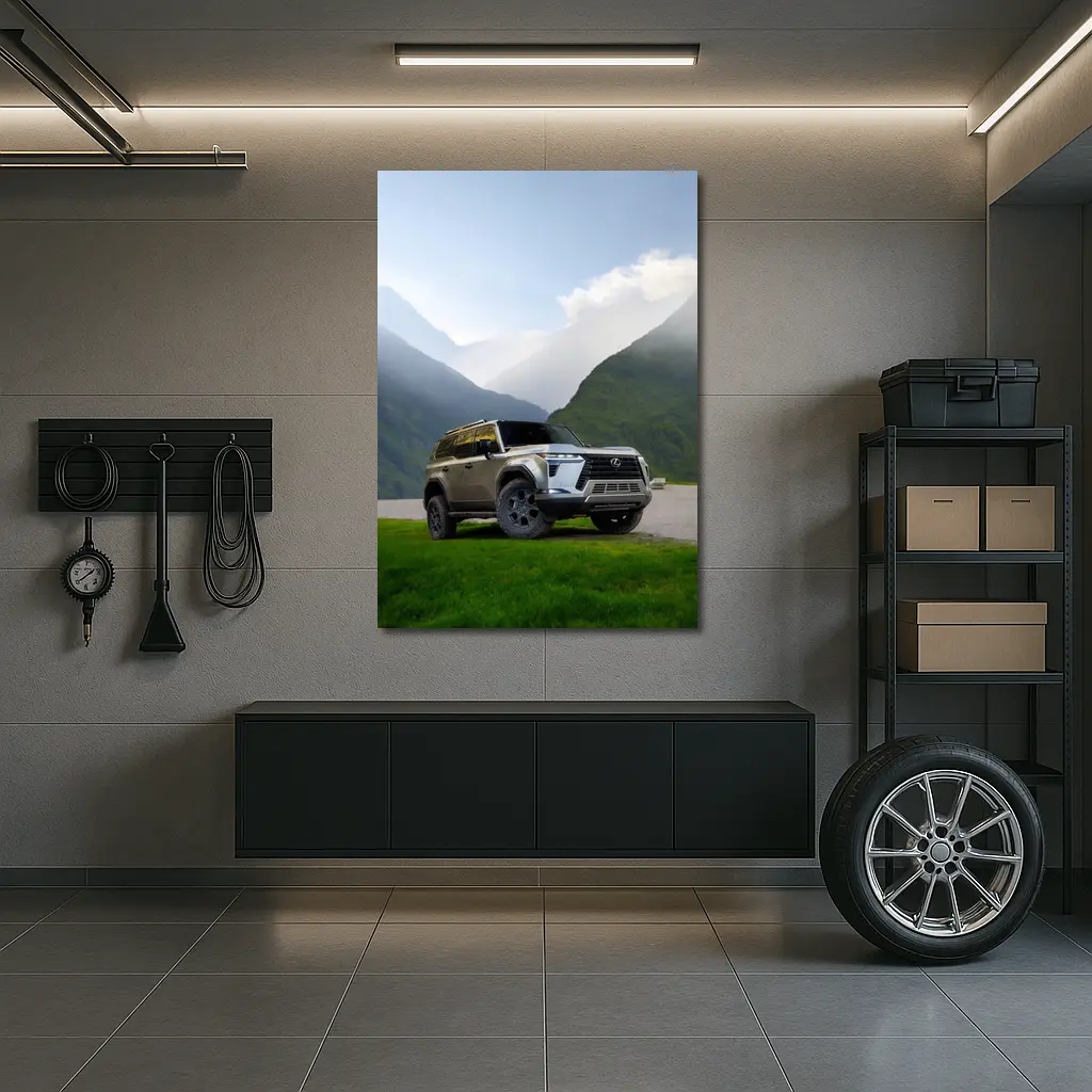 Lexus GX Mountain Valley Green Landscape – Wall Art