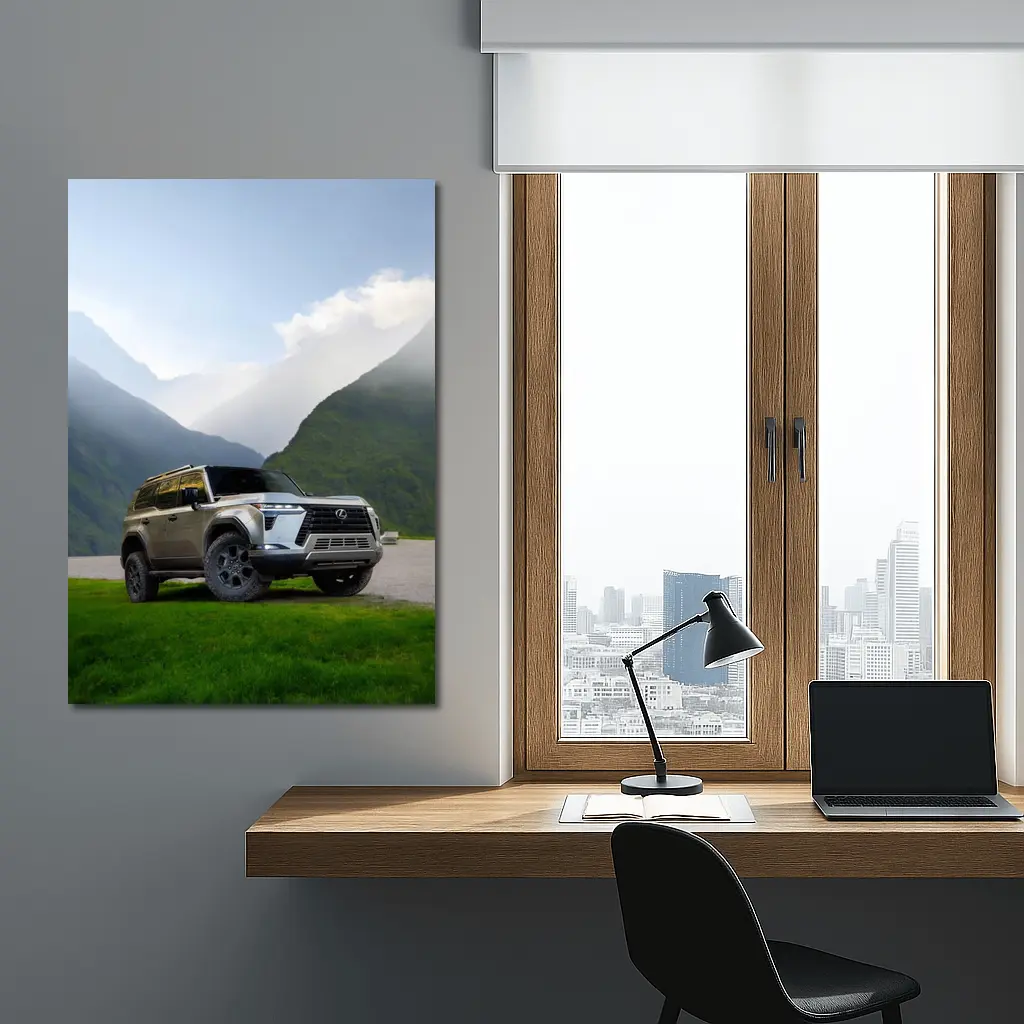 Lexus GX Mountain Valley Green Landscape – Wall Art