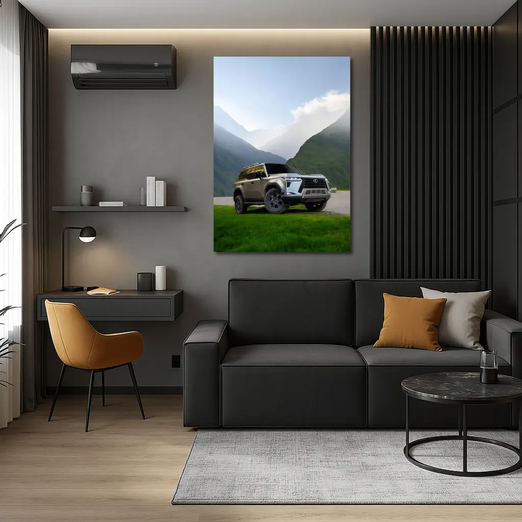 Lexus GX Mountain Valley Green Landscape – Wall Art