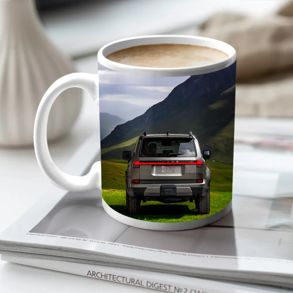 Lexus GX SUV Green Mountain Landscape – Mugs