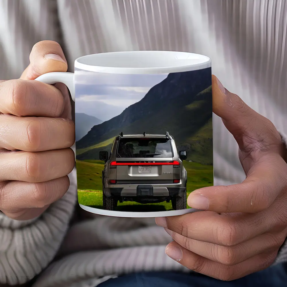 Lexus GX SUV Green Mountain Landscape – Mugs