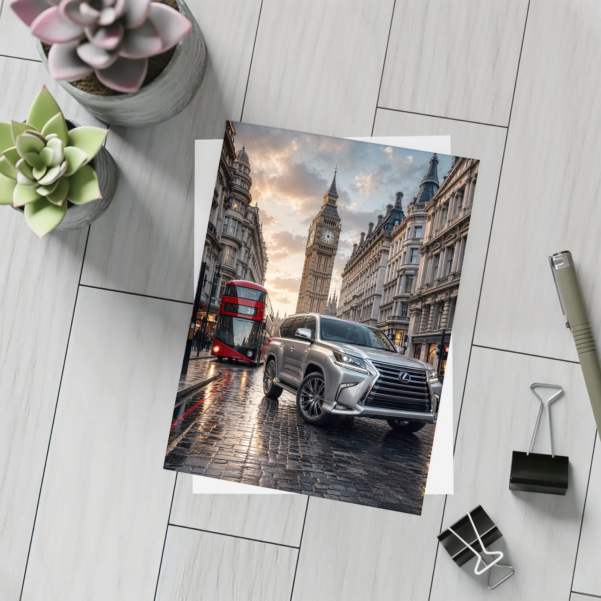 Lexus GX SUV Big Ben London Street – Postcards