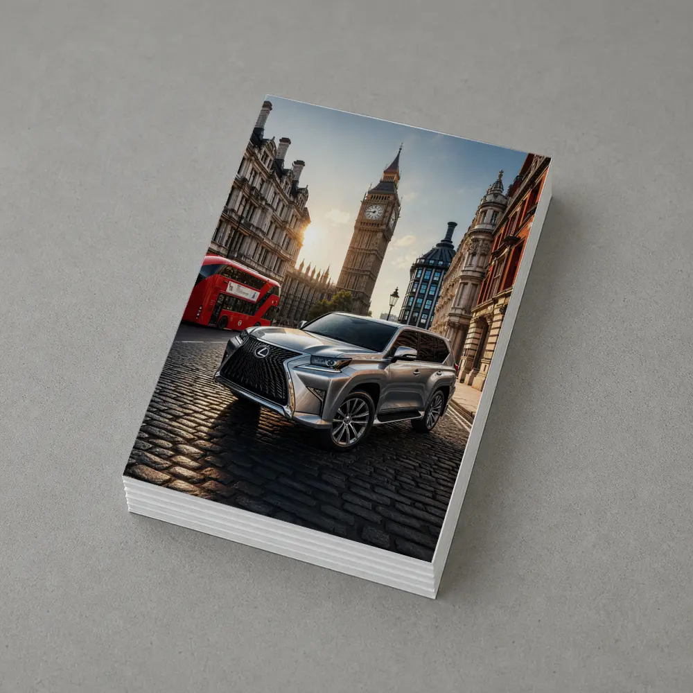 Lexus GX Silver SUV London Big Ben – Postcards