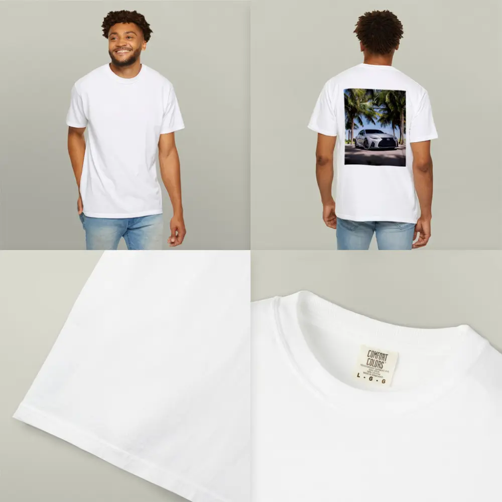 Lexus IS Silver Sedan Under Palm Trees – T-Shirts