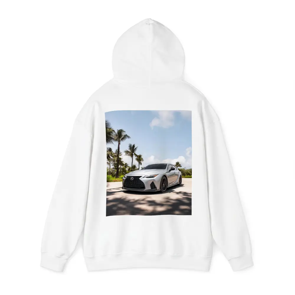 Lexus IS Silver Sports Sedan Palm Trees – Hoodies
