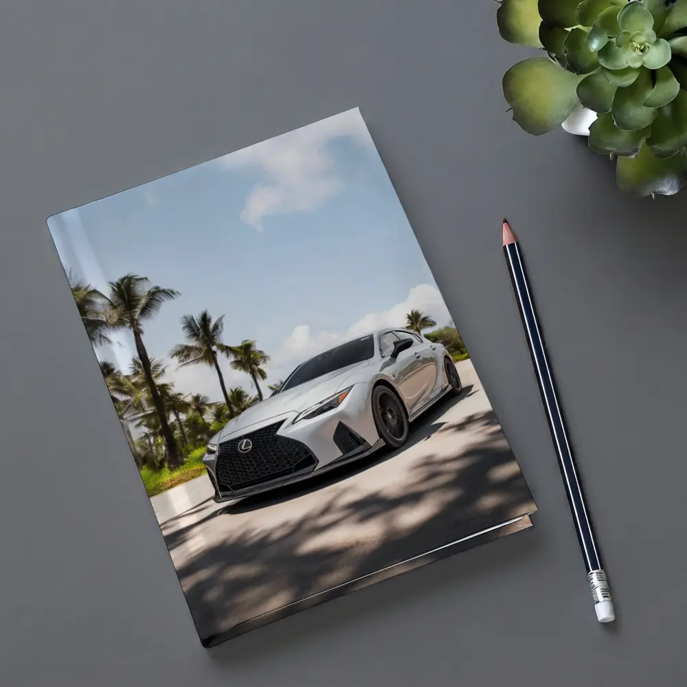 Lexus IS Silver Sports Sedan Palm Trees – Notebooks