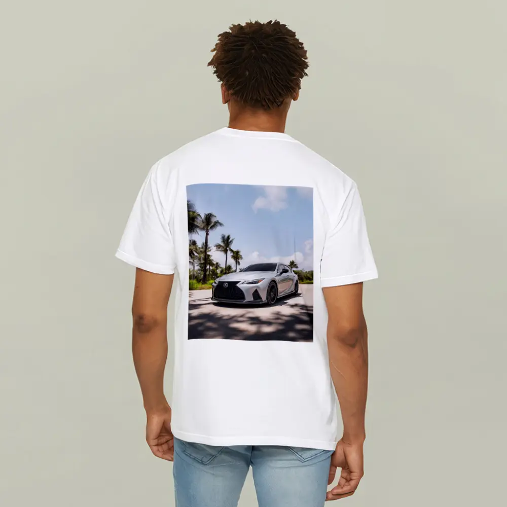 Lexus IS Silver Sports Sedan Palm Trees – T-Shirts