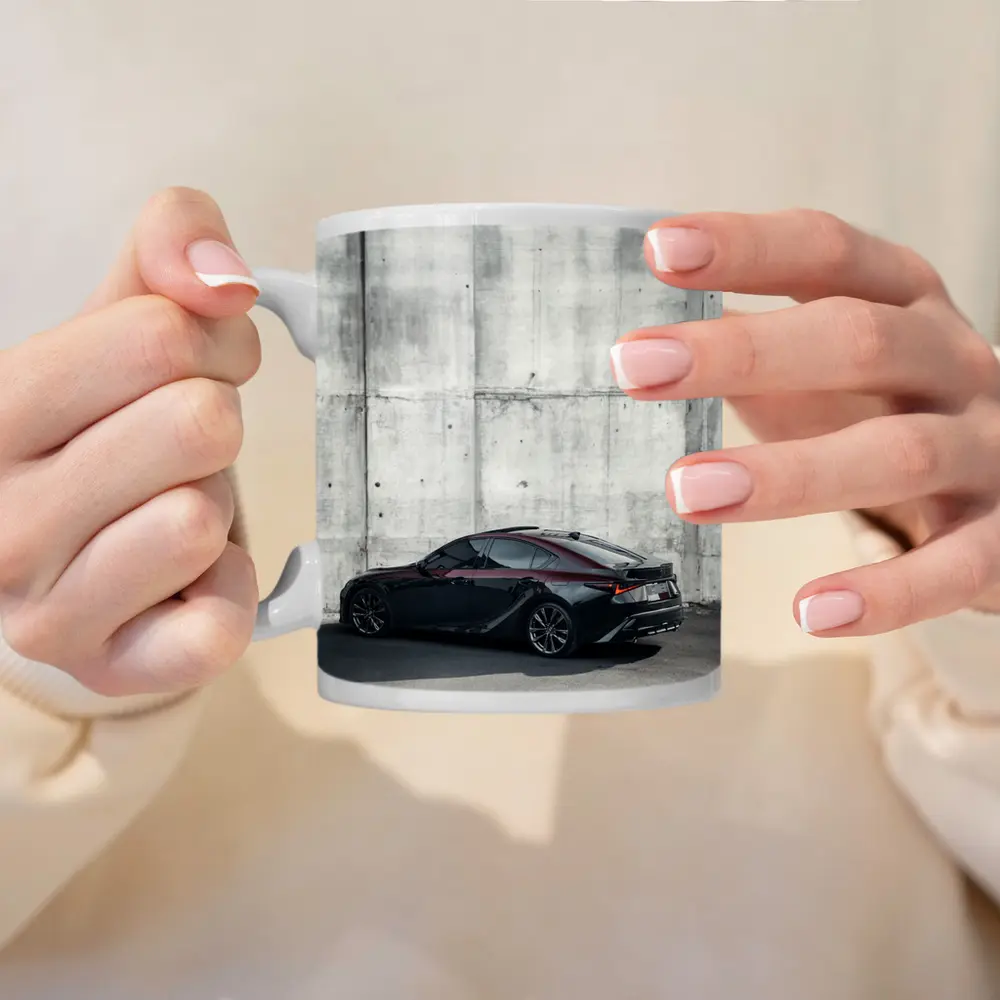 Lexus IS F Sport Black Concrete Wall – Mugs