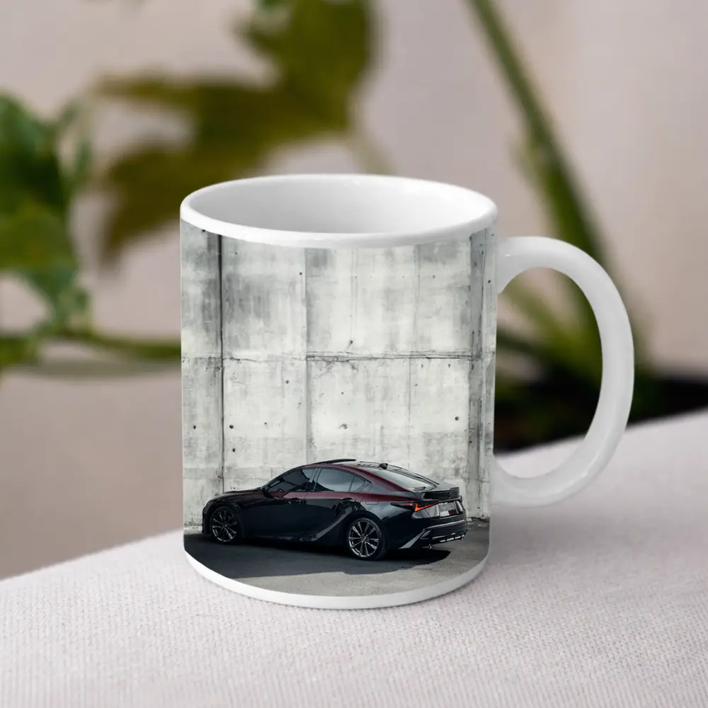 Lexus IS F Sport Black Concrete Wall – Mugs