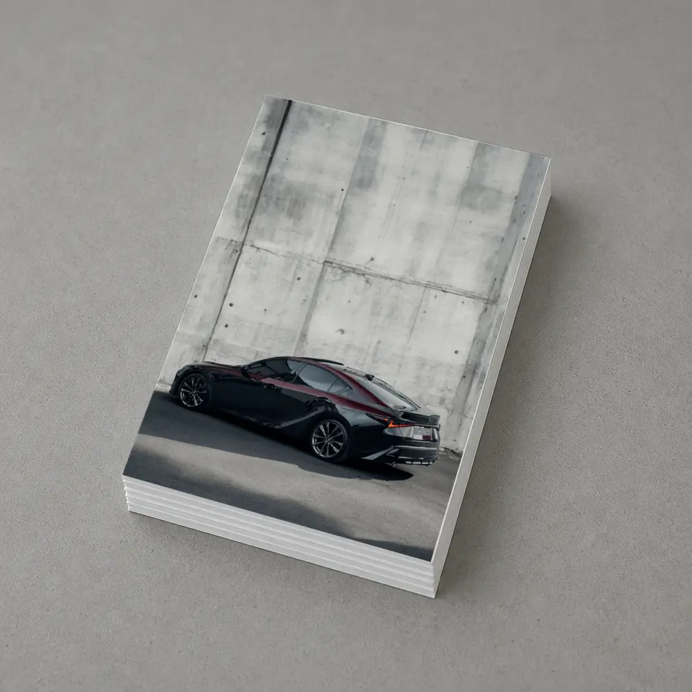 Lexus IS F Sport Black Concrete Wall – Postcards