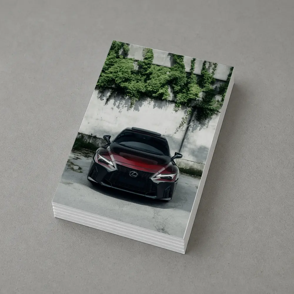 Lexus IS F Sport Dark Red Front View – Postcards