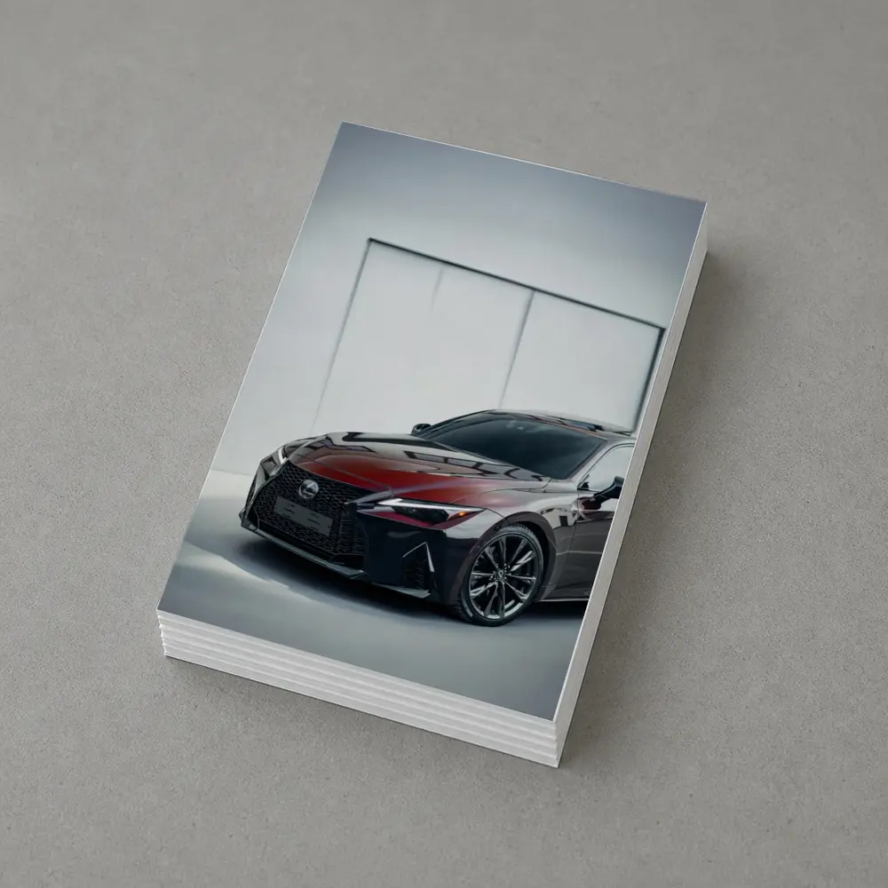 Lexus IS F Sport Dark Red Studio – Postcards