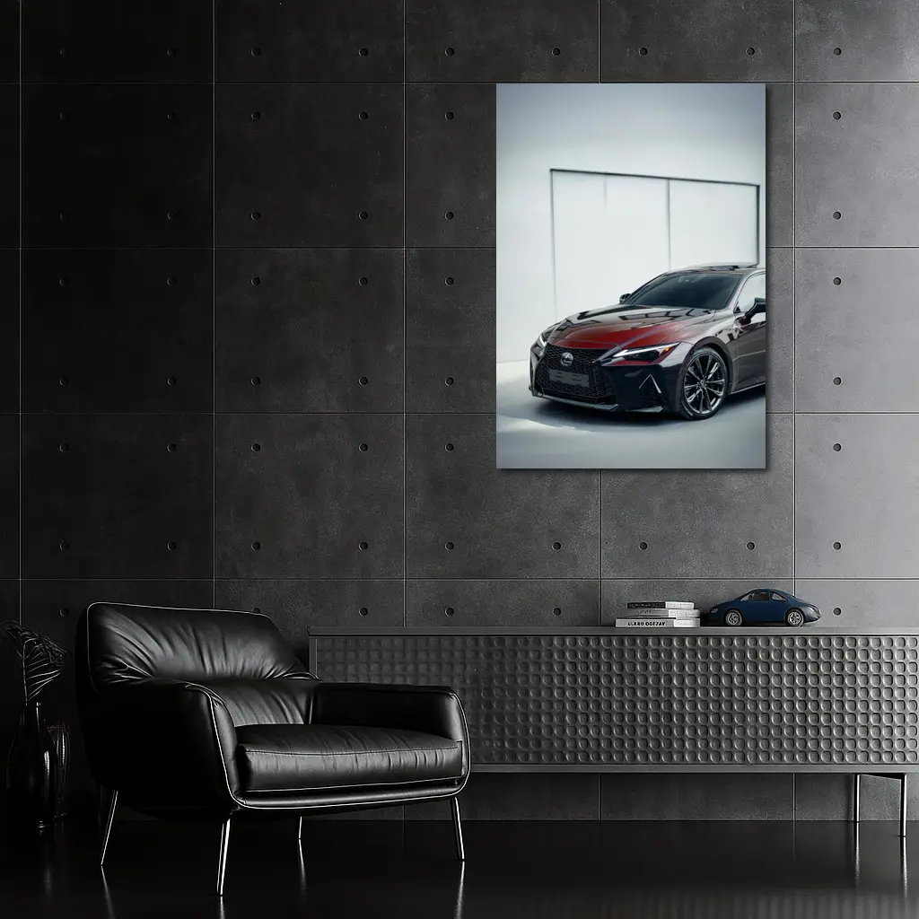 Lexus IS F Sport Dark Red Studio – Wall Art
