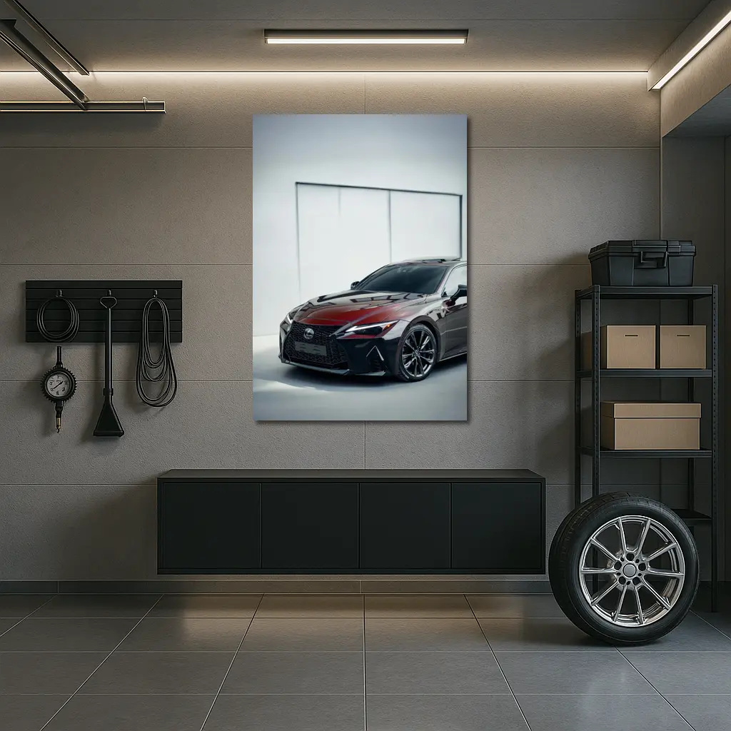 Lexus IS F Sport Dark Red Studio – Wall Art