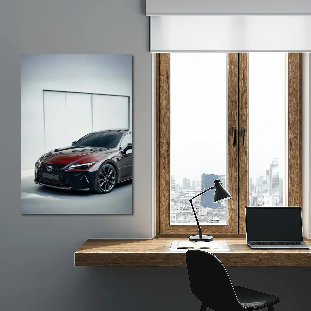 Lexus IS F Sport Dark Red Studio – Wall Art