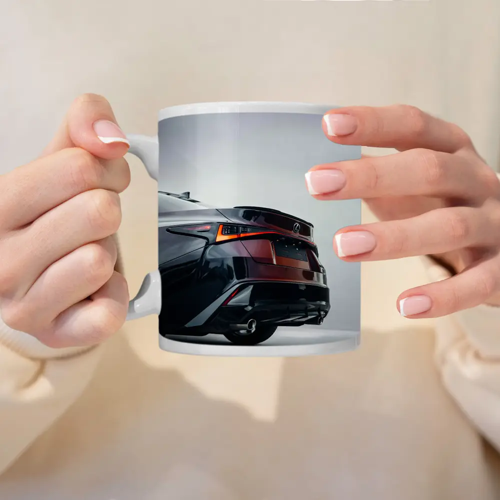 Lexus IS Rear Studio Gray Background – Mugs