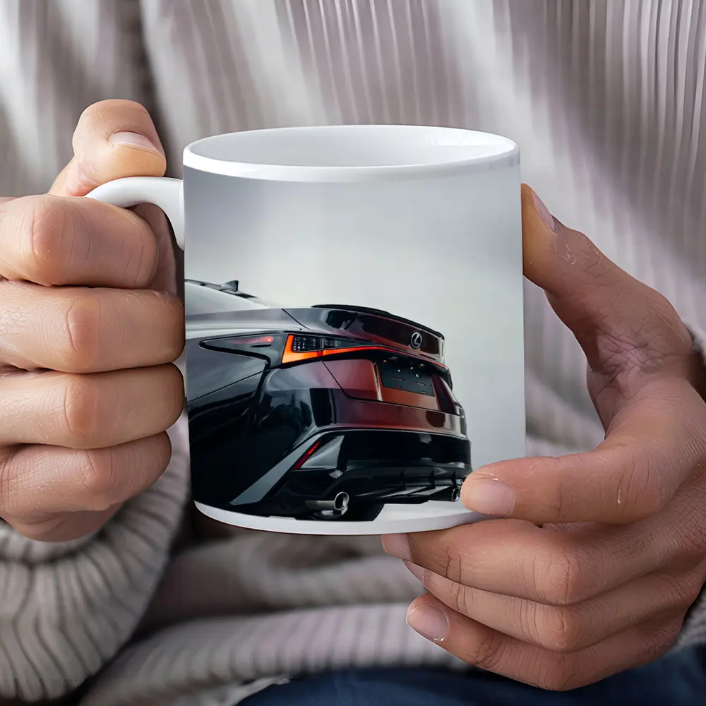 Lexus IS Rear Studio Gray Background – Mugs