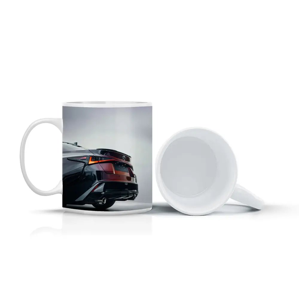Lexus IS Rear Studio Gray Background – Mugs