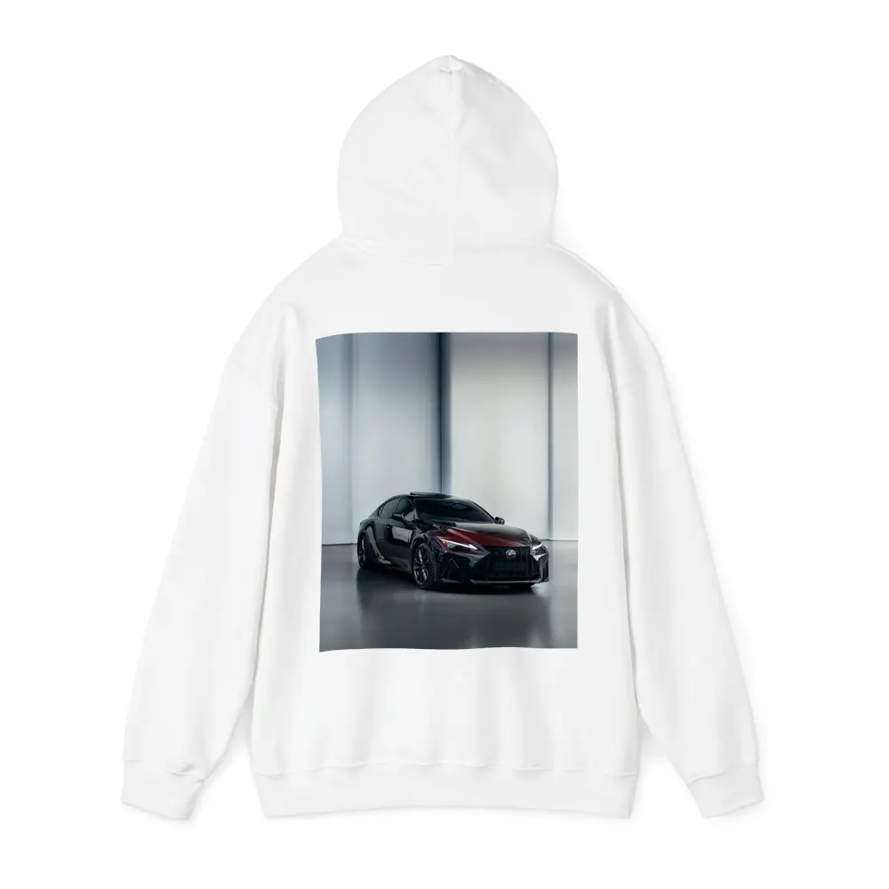 Lexus IS Dark Red Studio Garage Shot – Hoodies