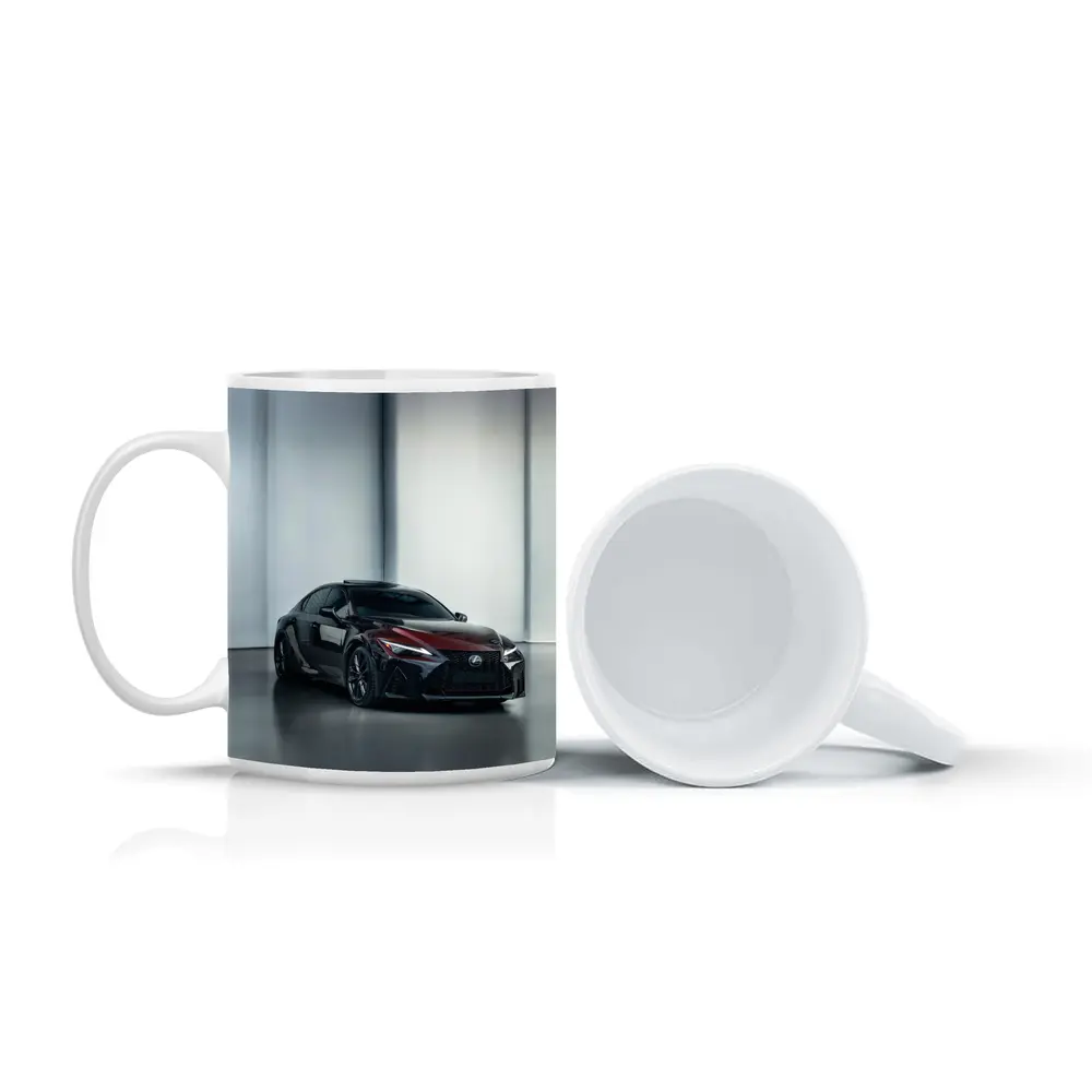 Lexus IS Dark Red Studio Garage Shot – Mugs