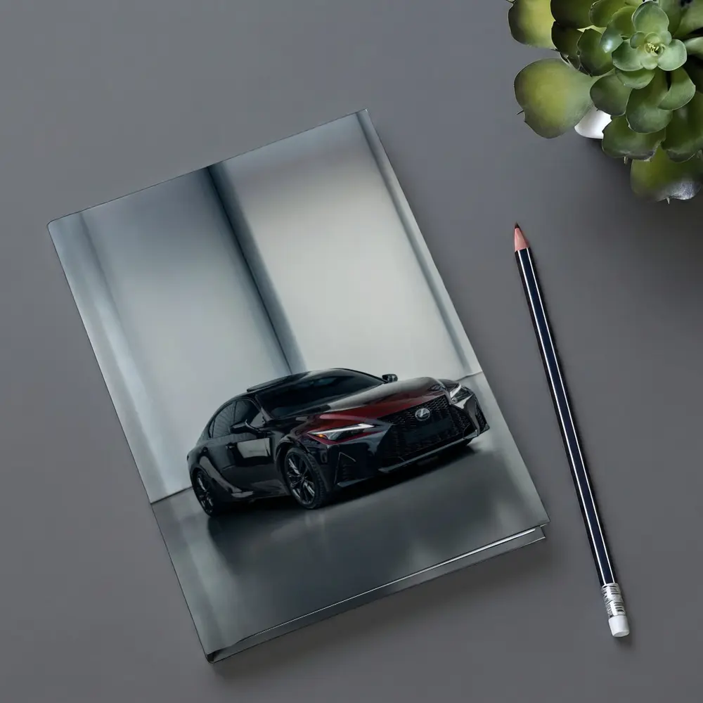 Lexus IS Dark Red Studio Garage Shot – Notebooks