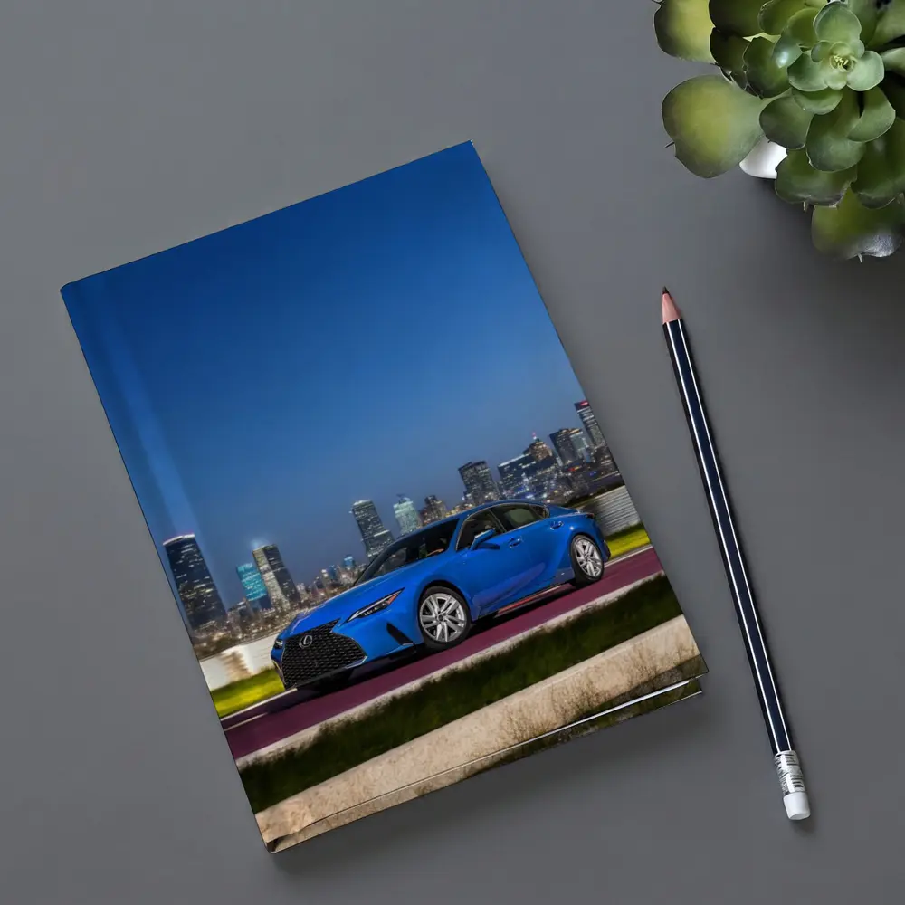 Lexus IS Blue Sedan City Skyline Night – Notebooks
