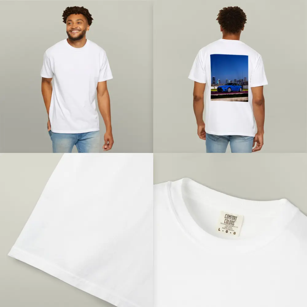 Lexus IS Blue Sedan City Skyline Night – T-Shirts