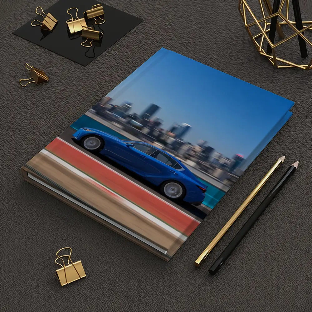 Lexus IS Blue Sedan City Skyline Track – Notebooks