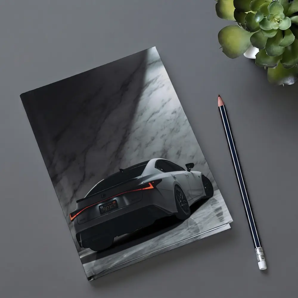 Lexus IS Rear View Marble Background – Notebooks