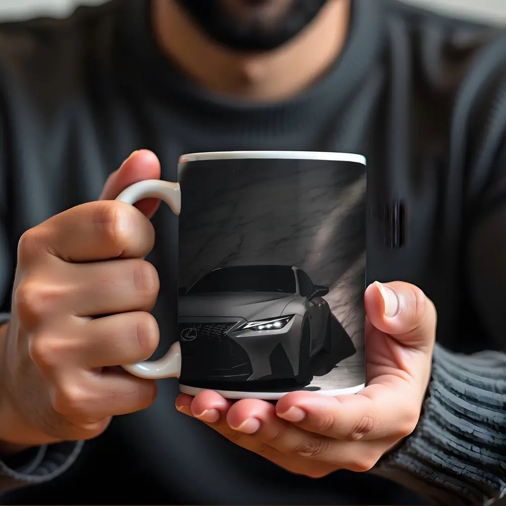 Lexus IS Matte Gray Marble Background – Mugs