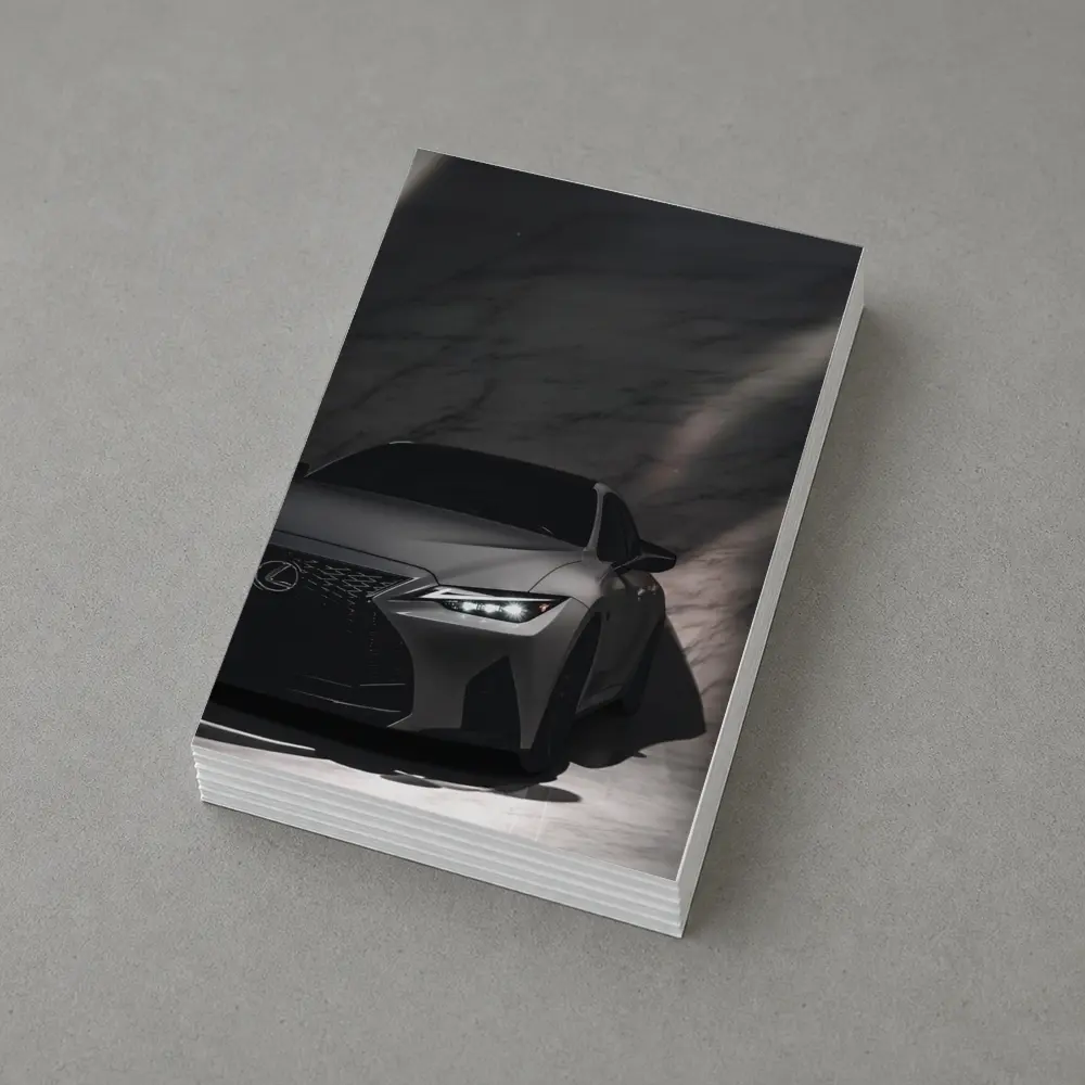 Lexus IS Matte Gray Marble Background – Postcards