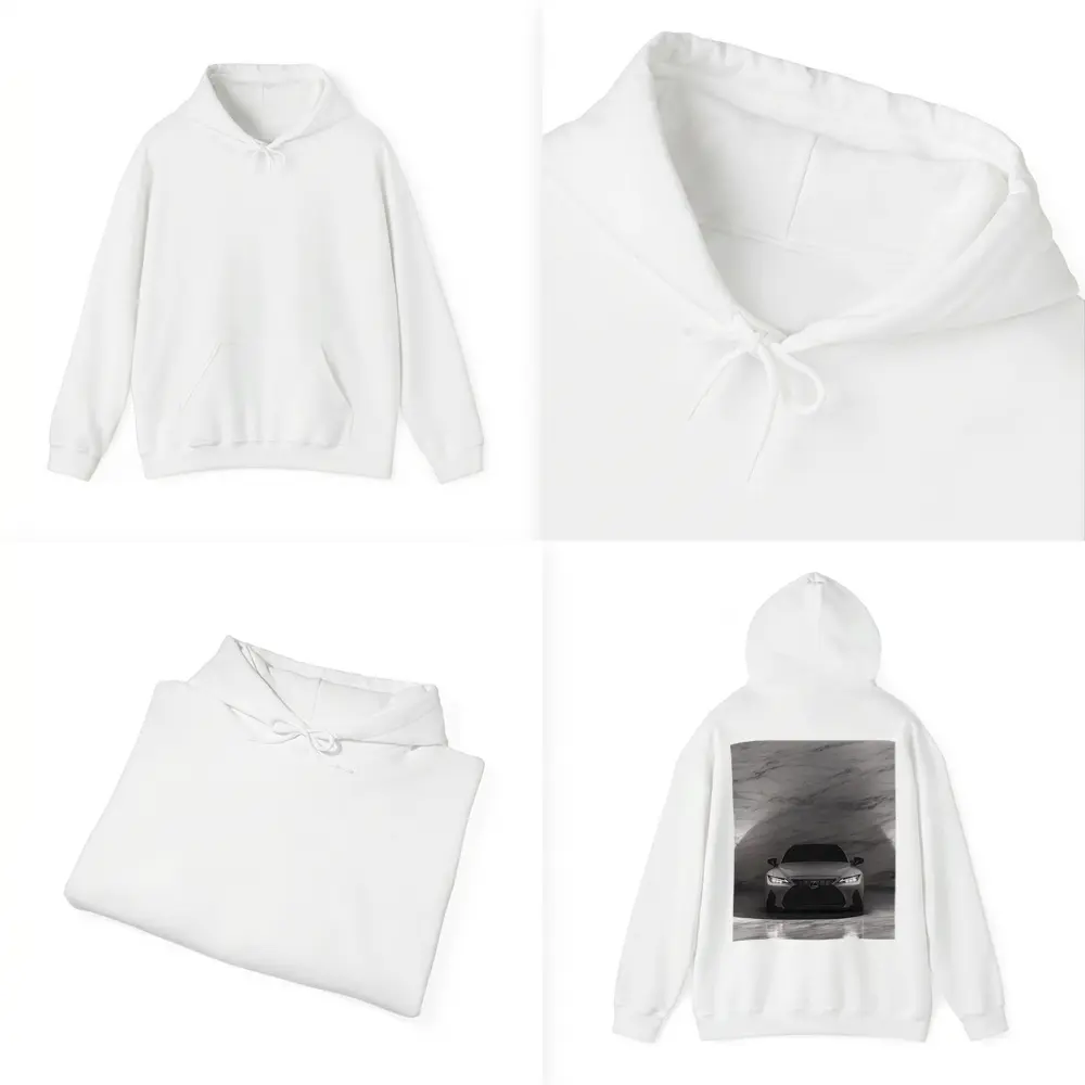Lexus IS Matte Gray Marble Tunnel Front – Hoodies