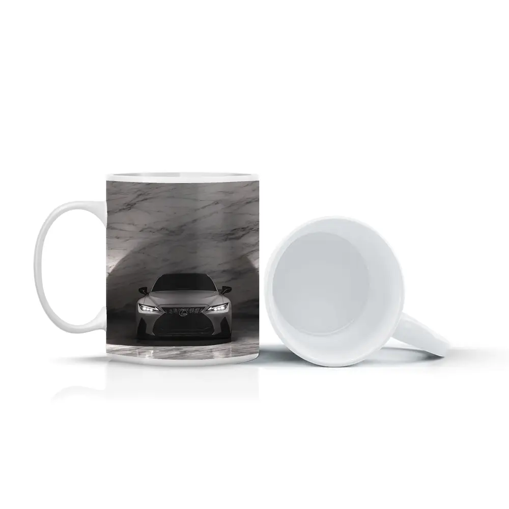 Lexus IS Matte Gray Marble Tunnel Front – Mugs