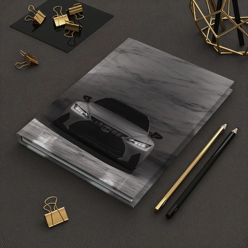 Lexus IS Matte Gray Marble Tunnel Front – Notebooks