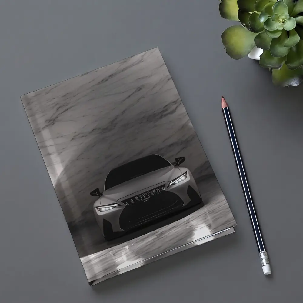 Lexus IS Matte Gray Marble Tunnel Front – Notebooks