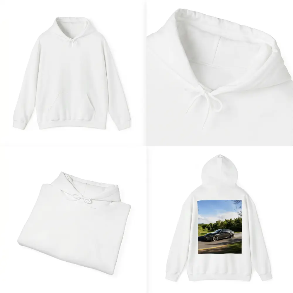 Lexus IS Dark Sedan Speeding Forest Road – Hoodies