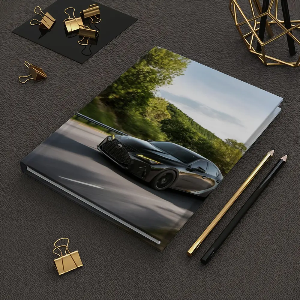 Lexus IS Black Sedan on Open Road – Notebooks