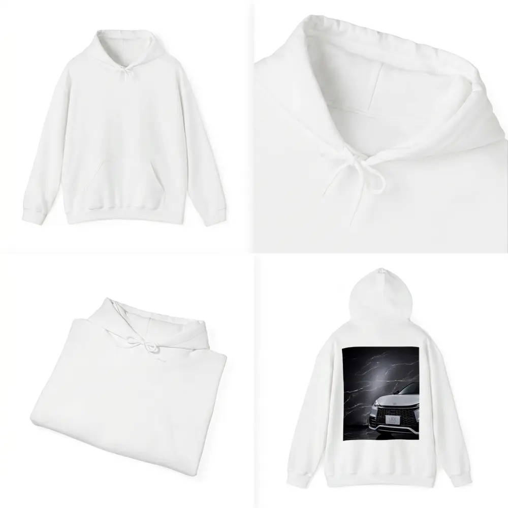 Lexus LBX Front View Black Marble Background – Hoodies