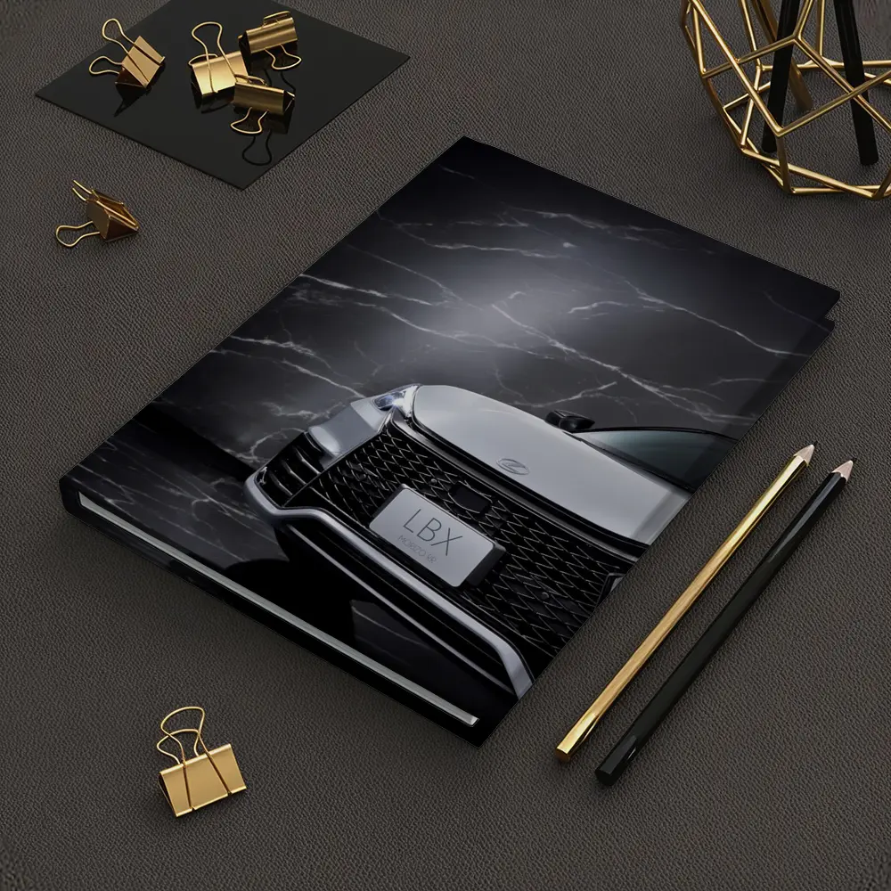 Lexus LBX Front View Black Marble Background – Notebooks