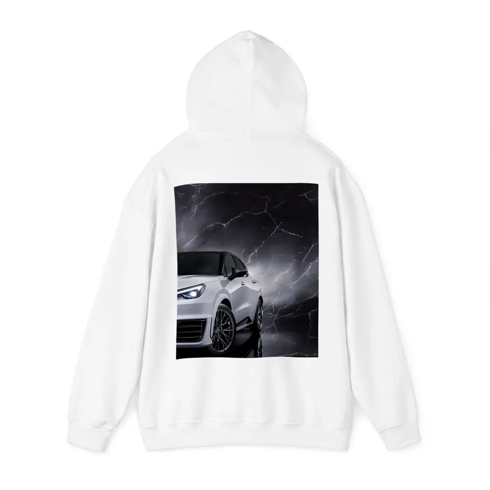 Lexus LBX White SUV Dark Marble Background – Hoodies