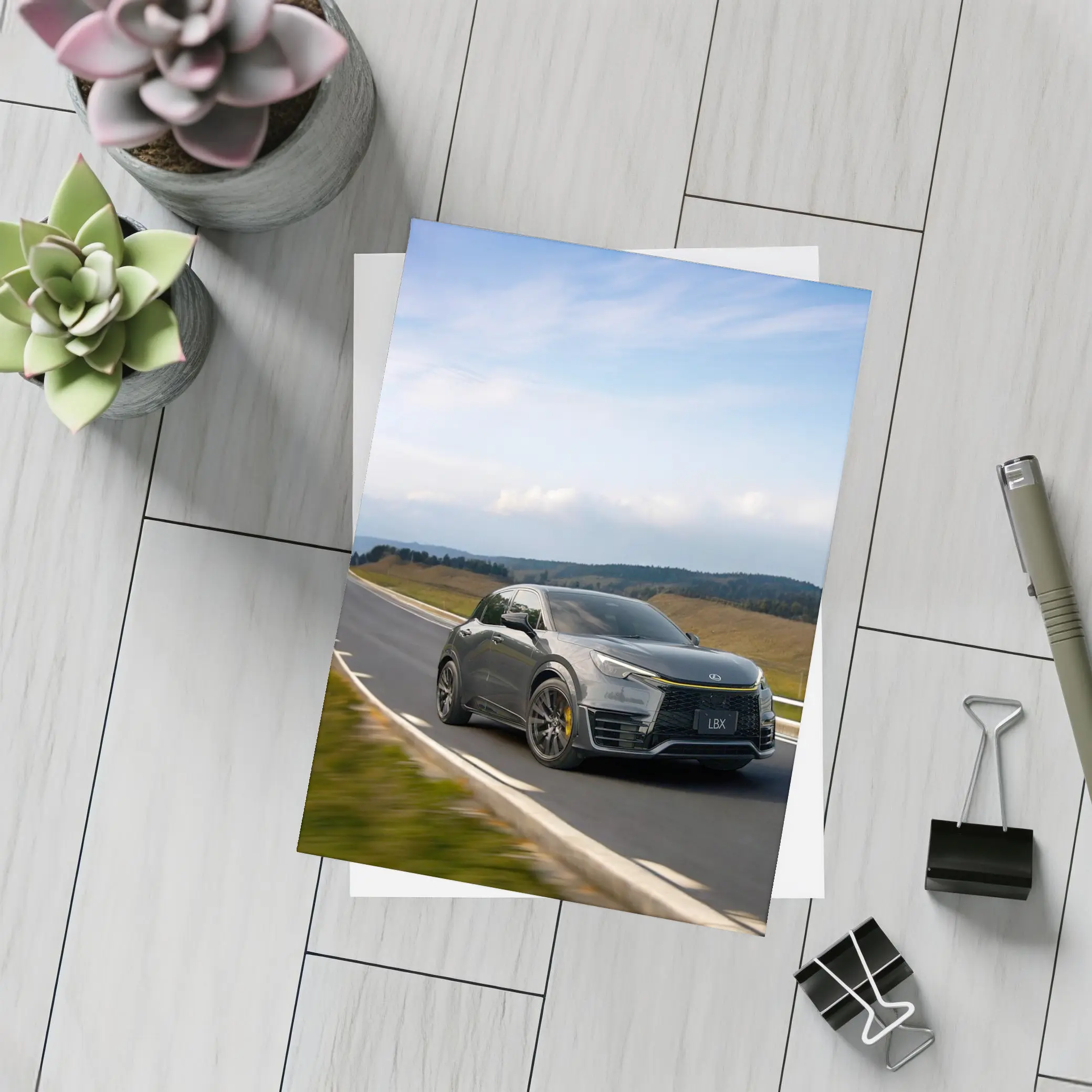 Lexus LBX Driving On Open Road – Postcards